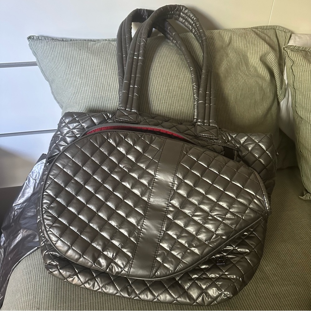 Oliver Thomas Tennis Tote Bag silver